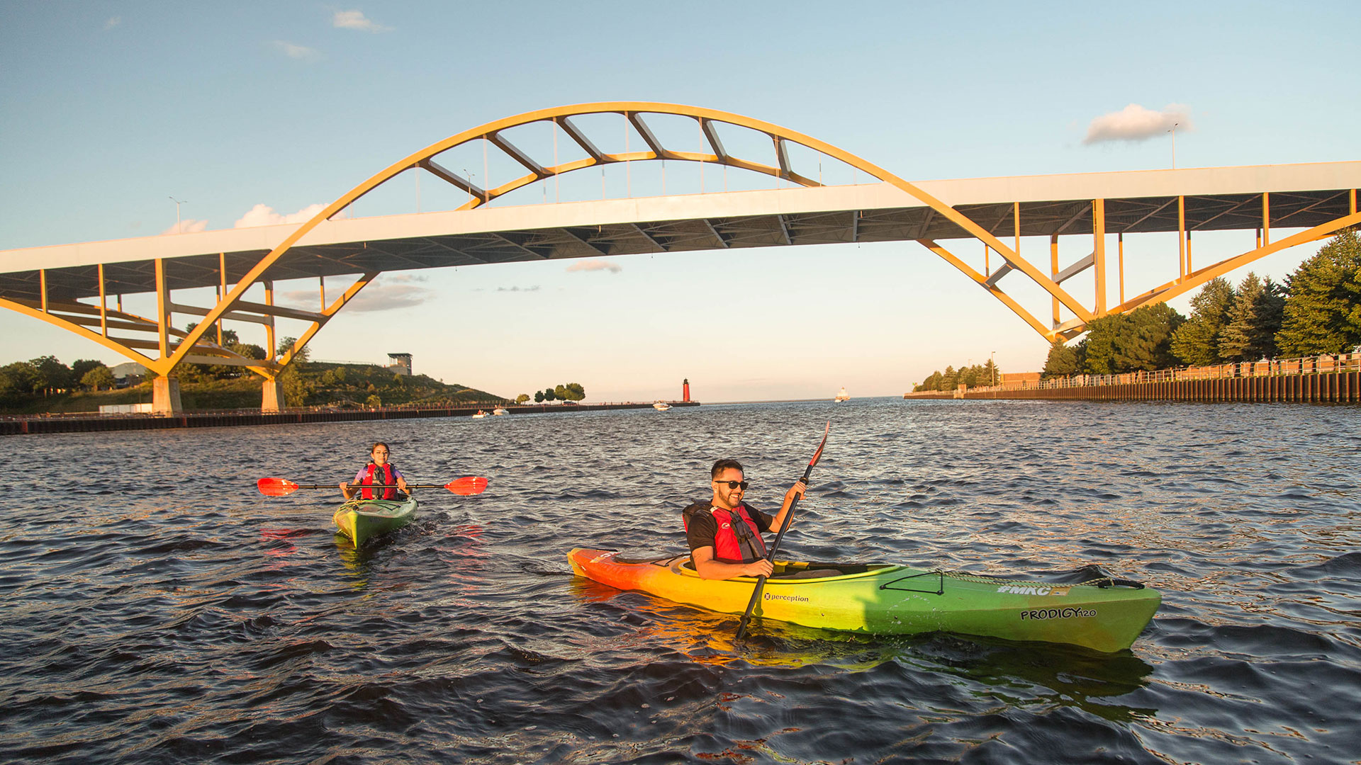 Kayak the river at The Couture Apartments in Milwaukee, WI