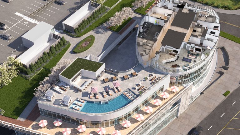 Rooftop amenities at The Couture Apartments in Milwaukee, WI